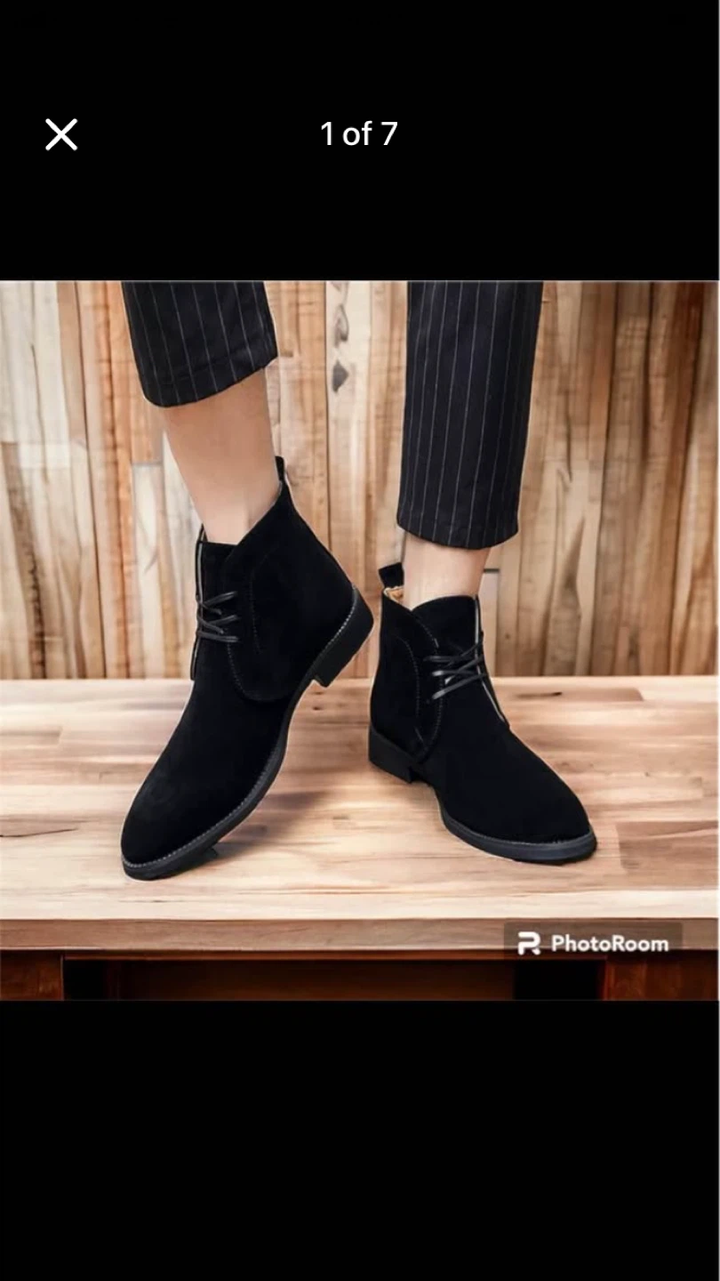 Black Suede Chukka Boots - photo 4