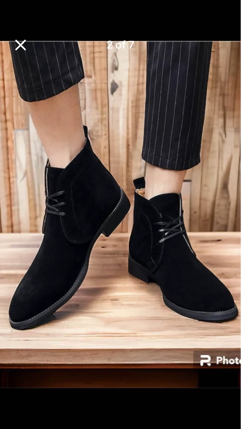 Black Suede Chukka Boots - photo 2