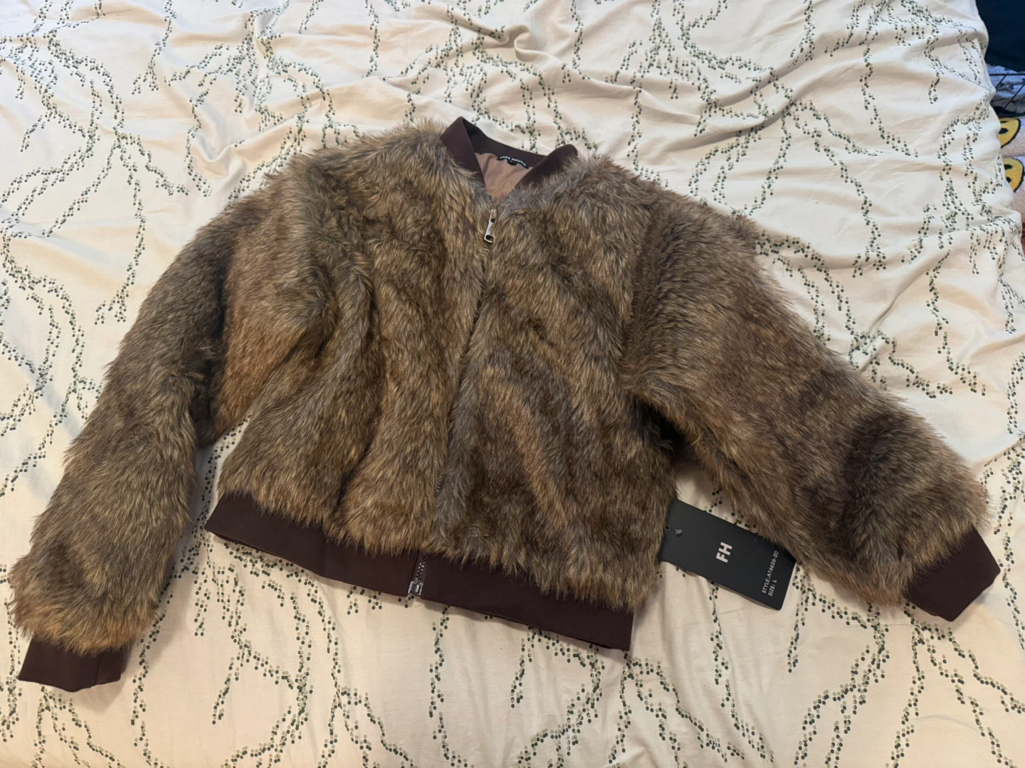 Faux Fur Bomber Jacket
