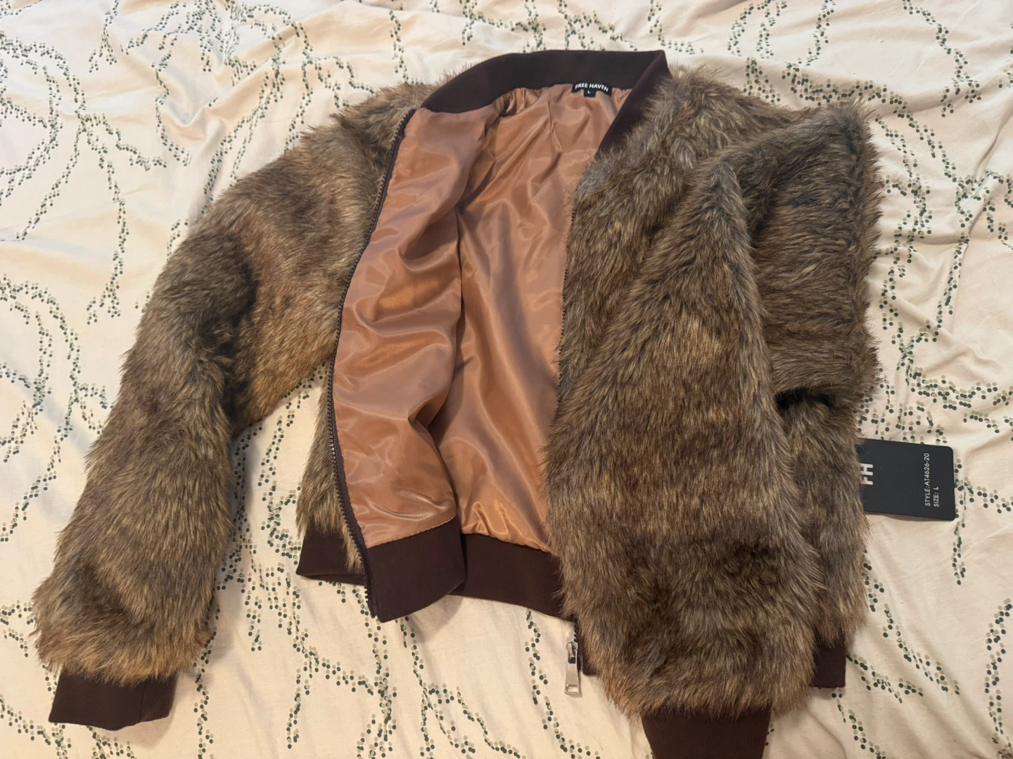 Faux Fur Bomber Jacket - photo 2