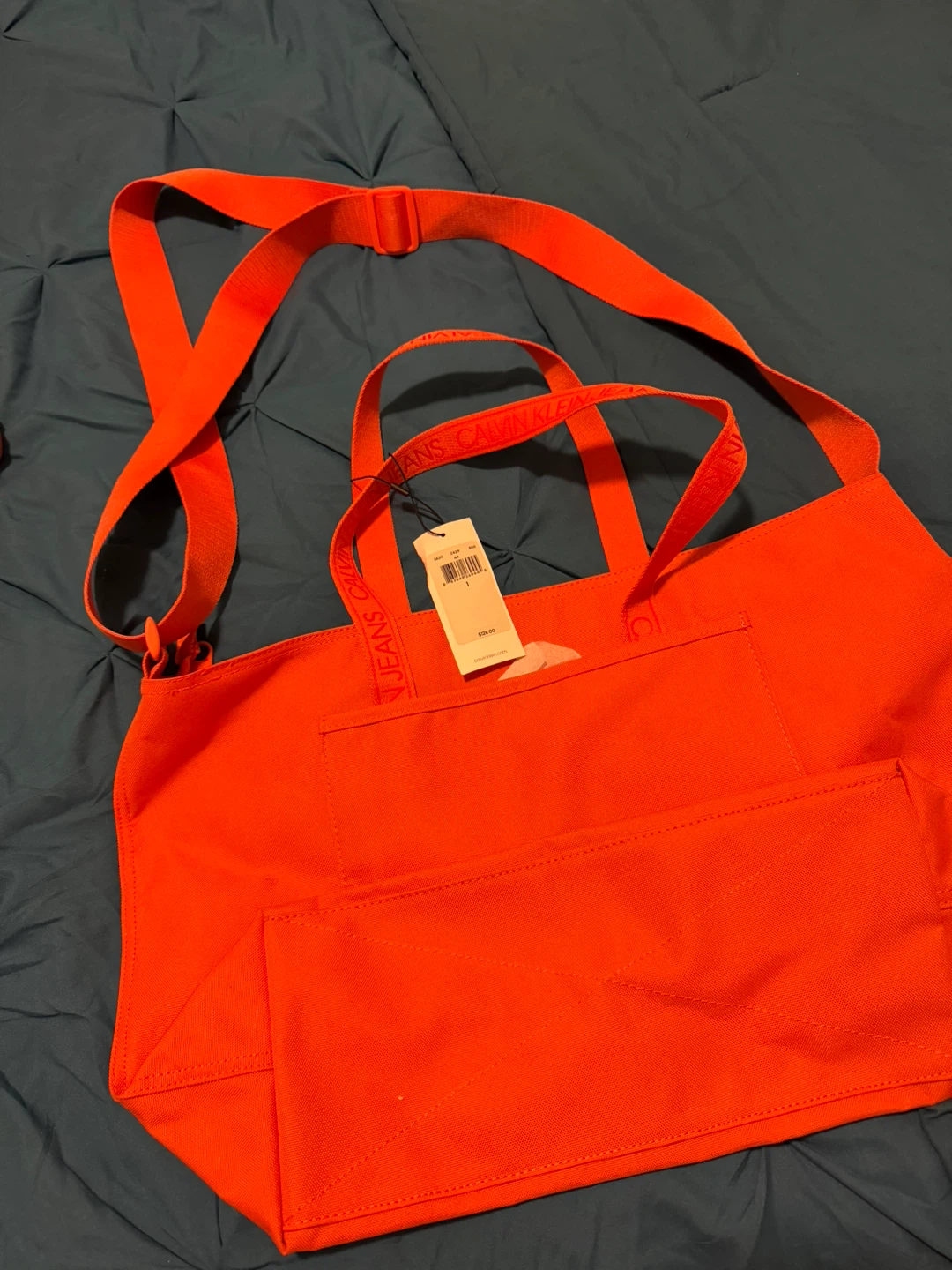 Calvin Klein Jeans Tote Bag - Bright Orange - photo 4