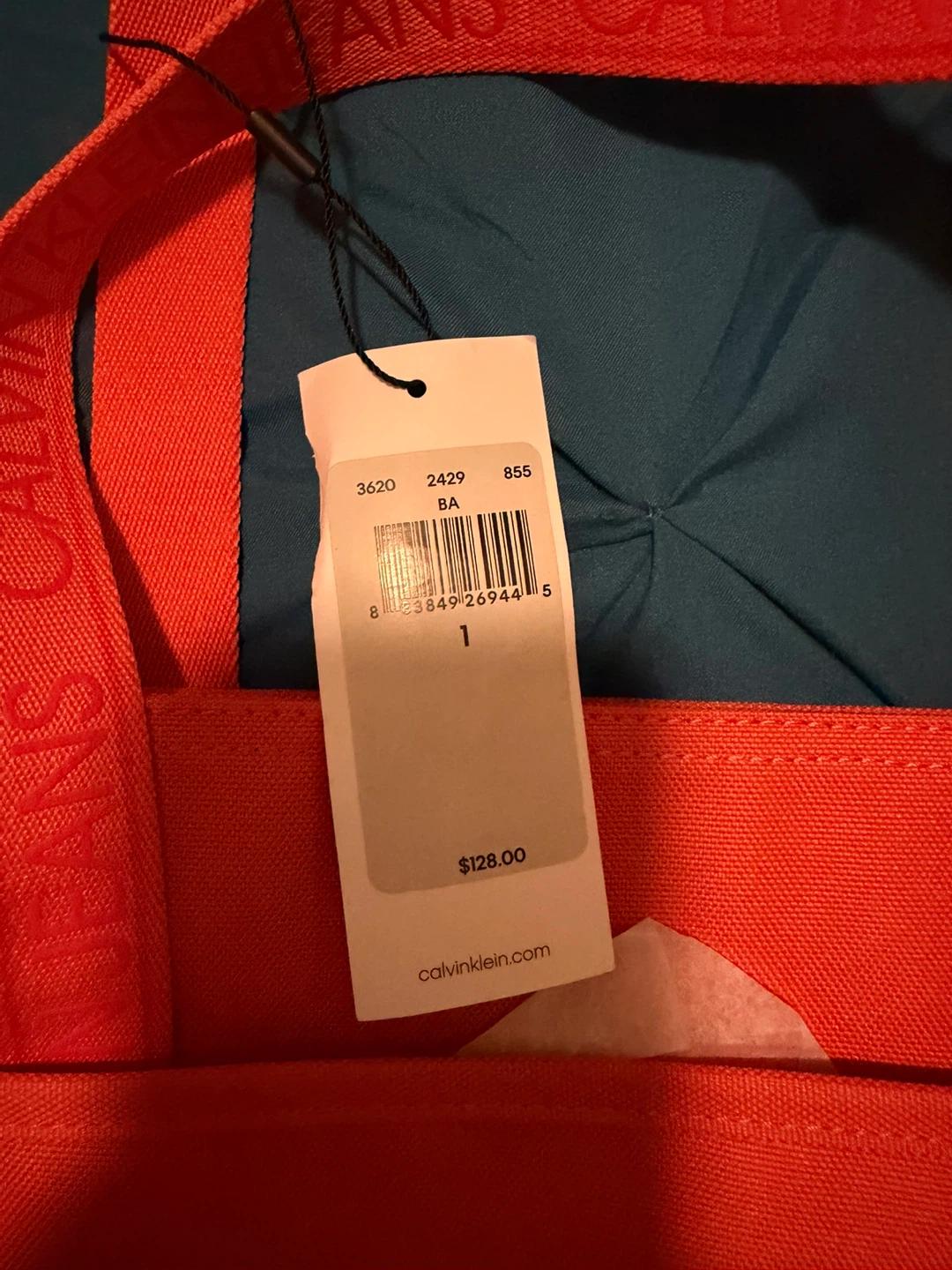 Calvin Klein Jeans Tote Bag - Bright Orange - photo 3