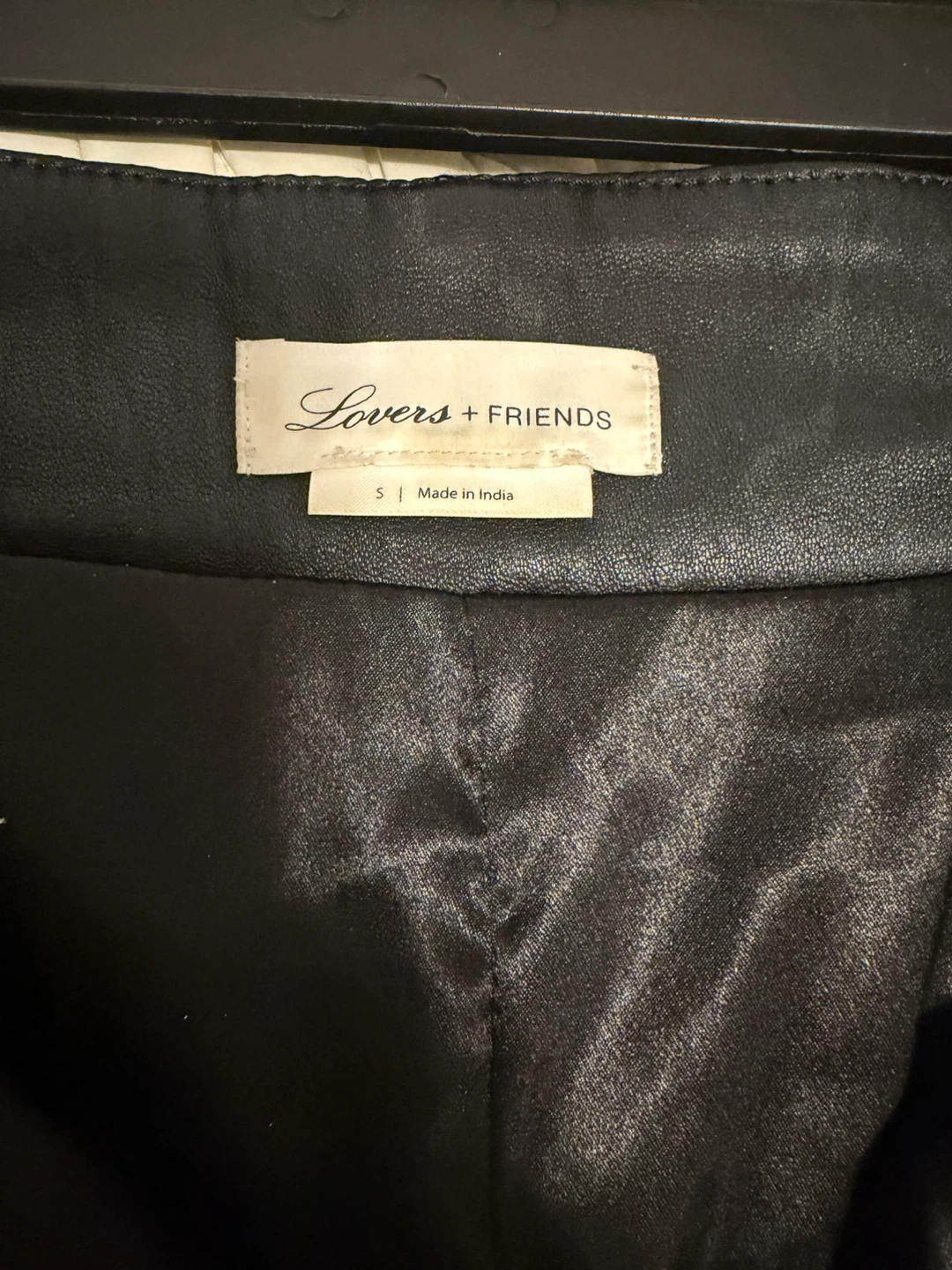 Lovers + Friends Black Faux Leather Pants - photo 3