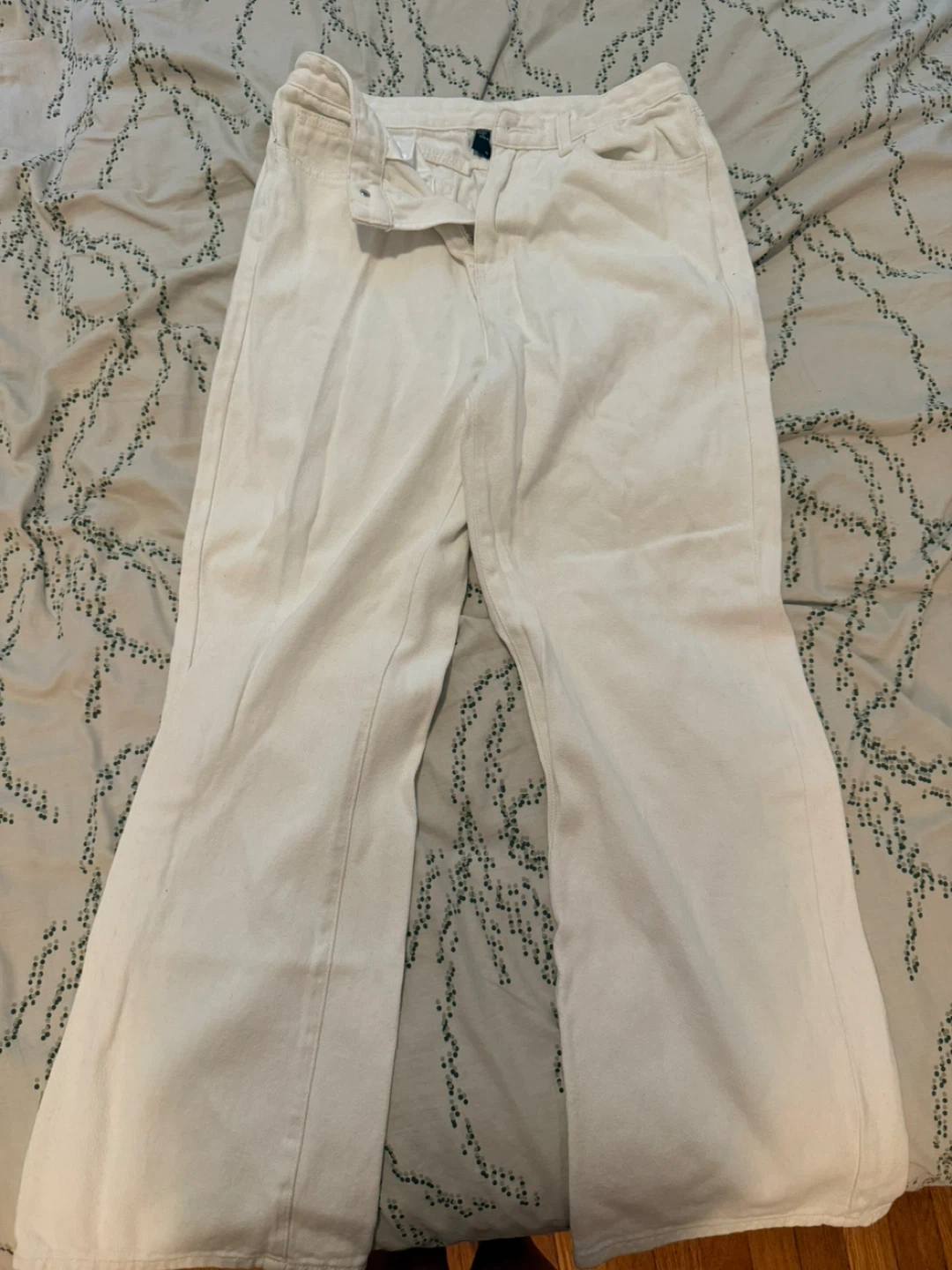 White Wide Leg Jeans