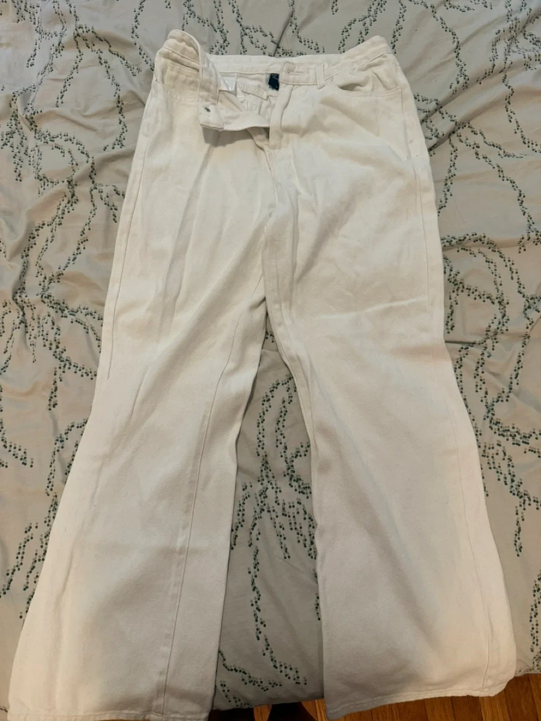 White Wide Leg Jeans