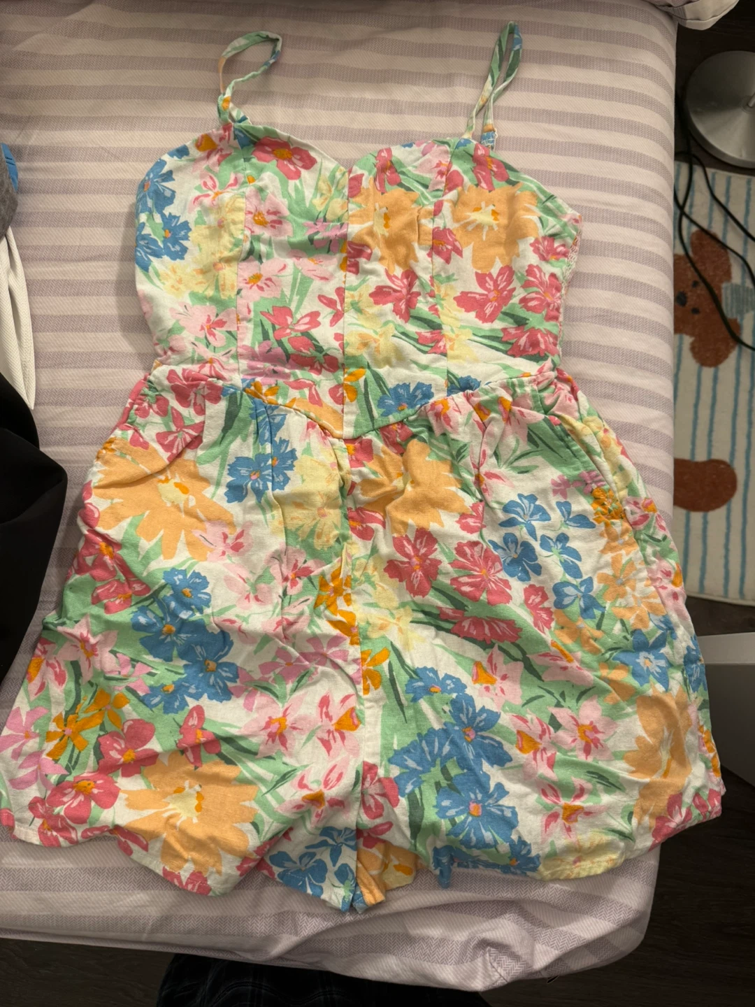 Old Navy Floral Smocked Romper - Size Small - photo 2
