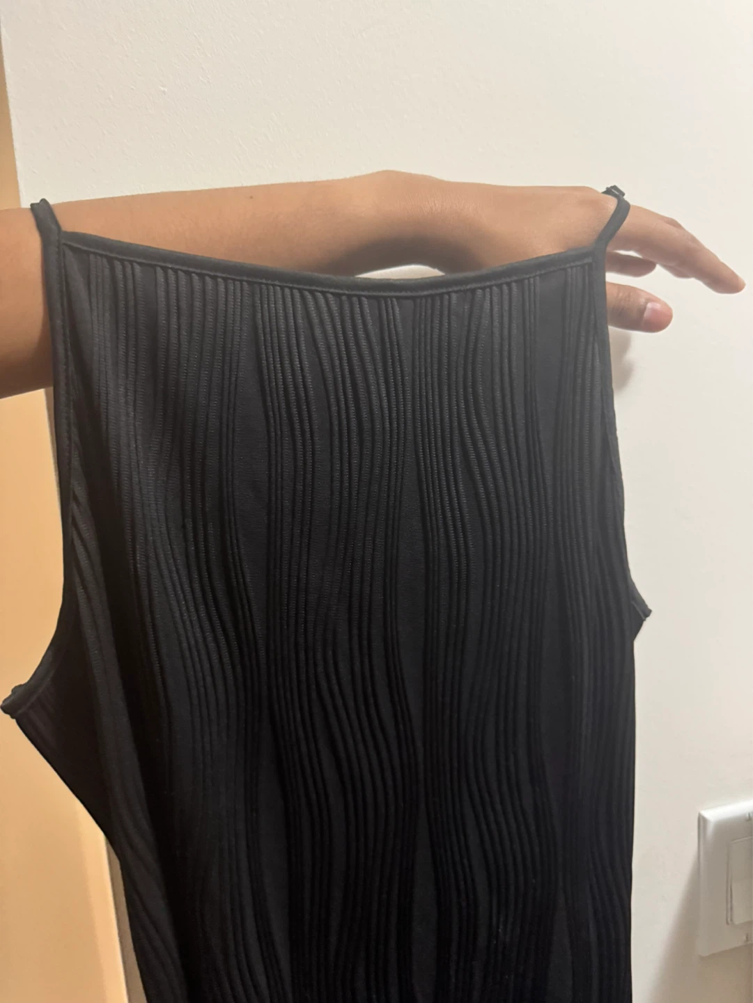 Black Ribbed Maxi Dress - photo 2