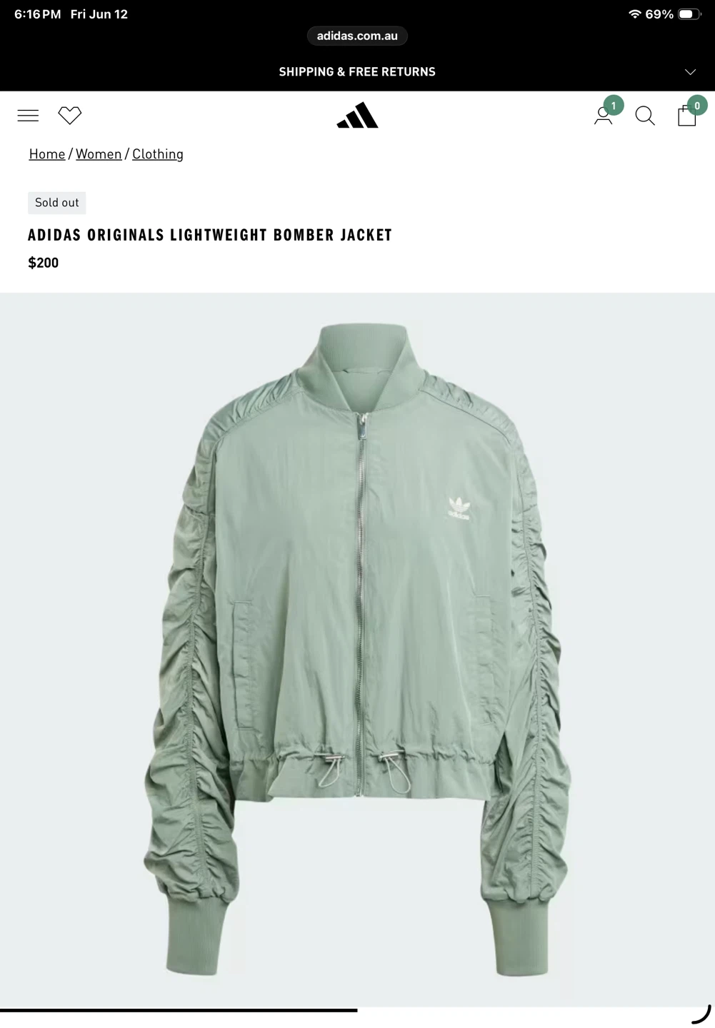 Green adidas original bomber - photo 4