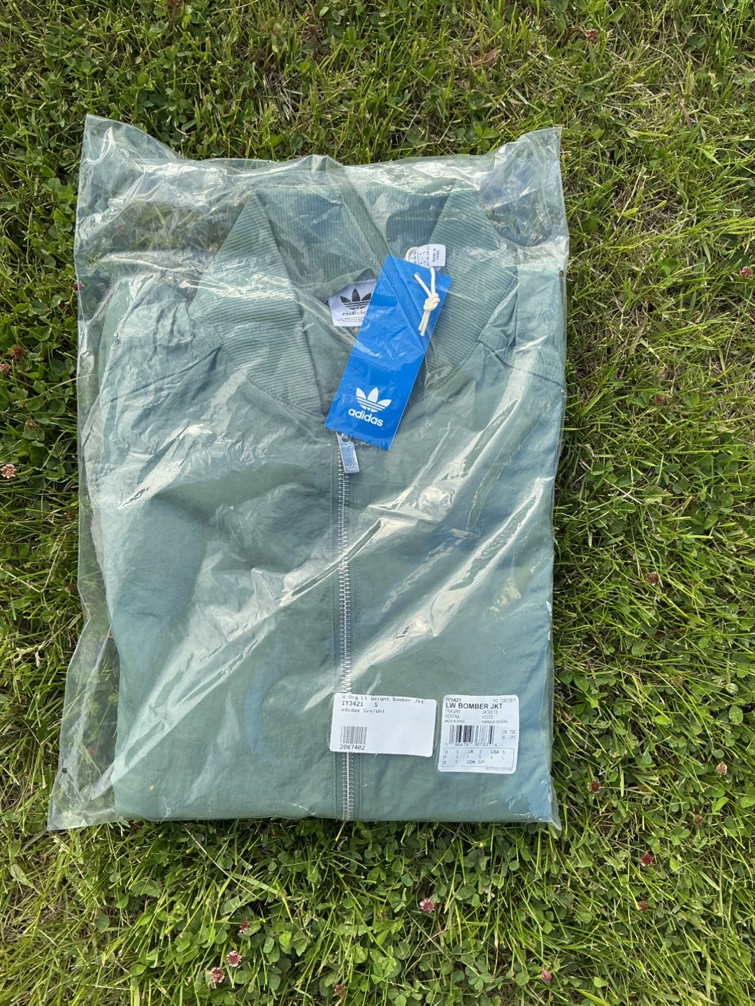Green adidas original bomber