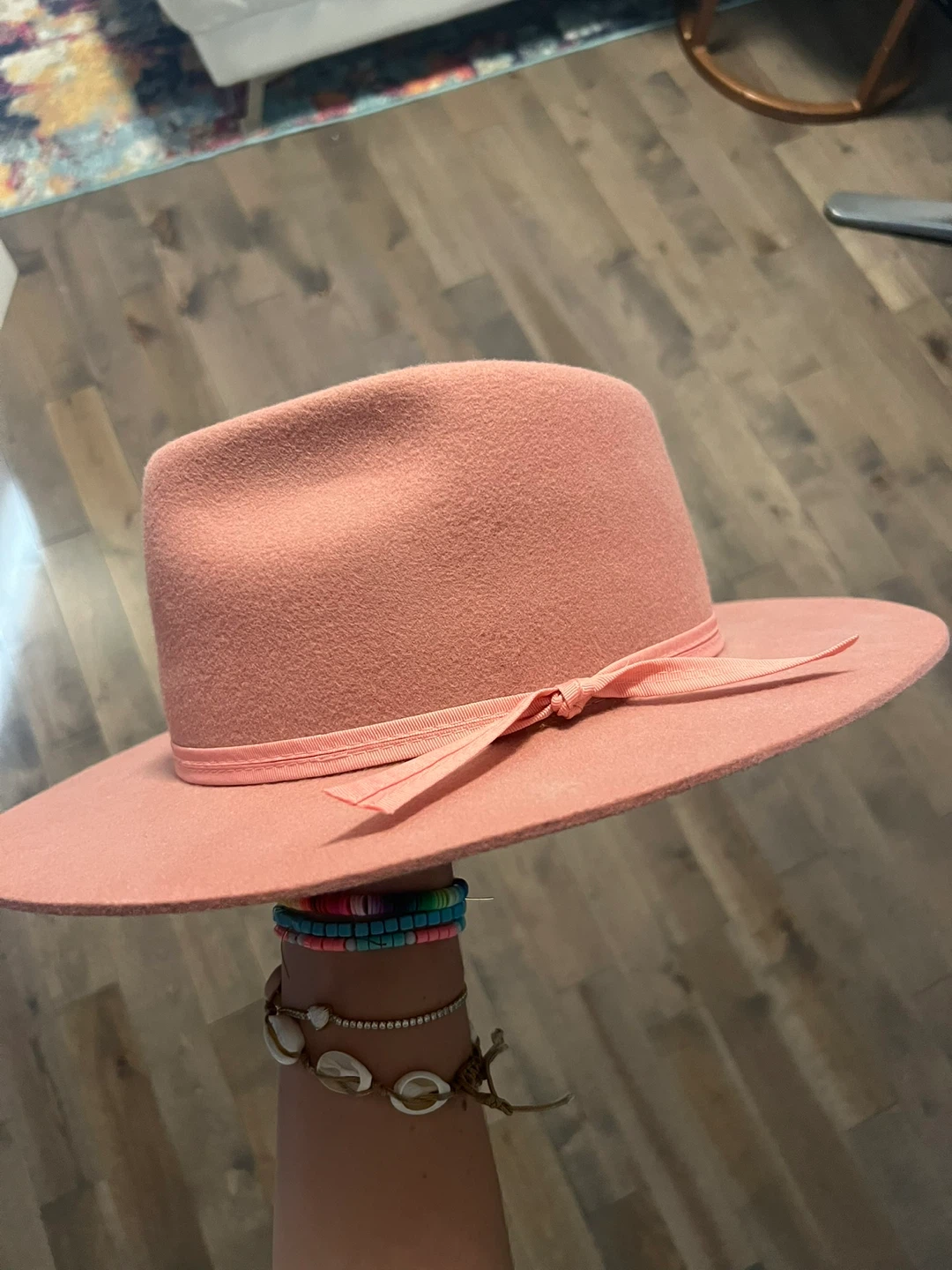 Lack of Color Pink Wool Fedora Hat - XL (61cm)