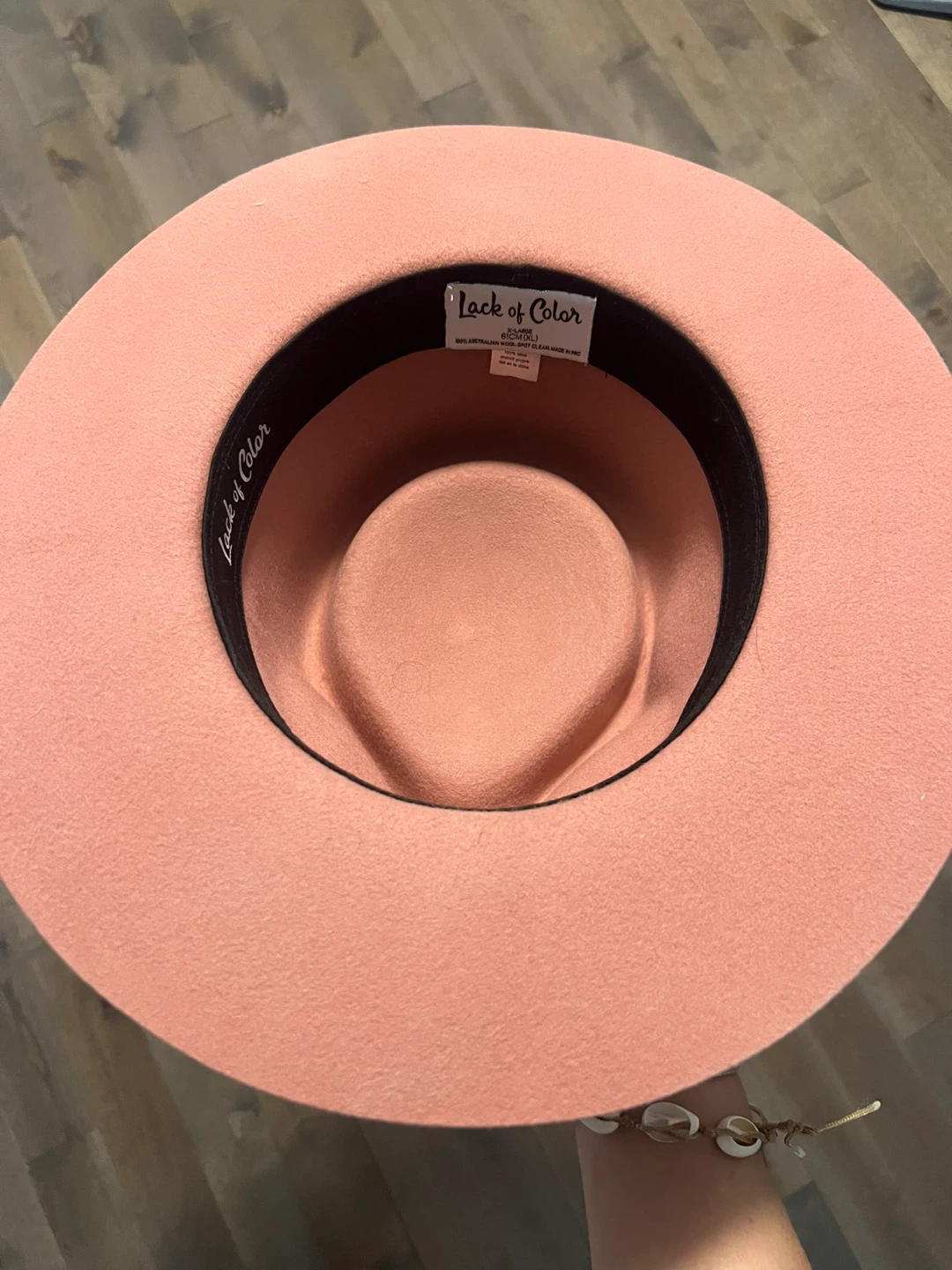 Lack of Color Pink Wool Fedora Hat - XL (61cm) - photo 4