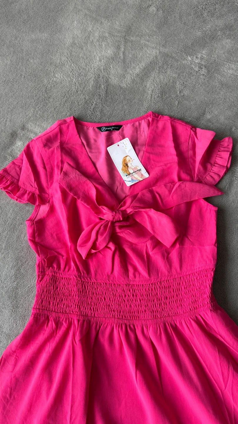 Pink Ruffle Dress - size S - photo 3