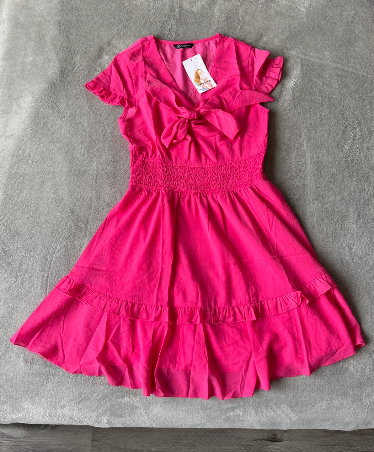 Pink Ruffle Dress - size S