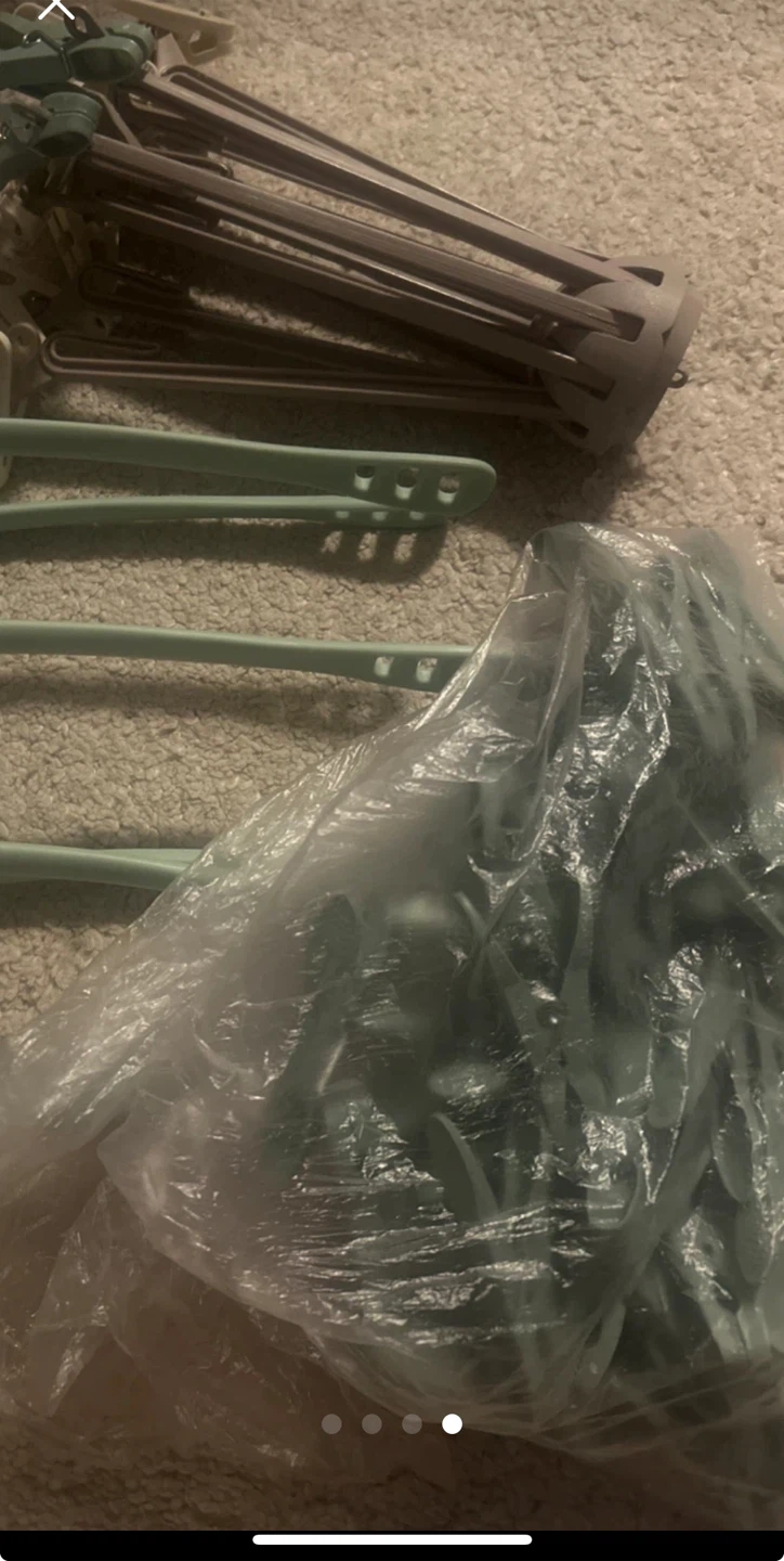 Collapsible Clothes Drying Rack with Clips - photo 2