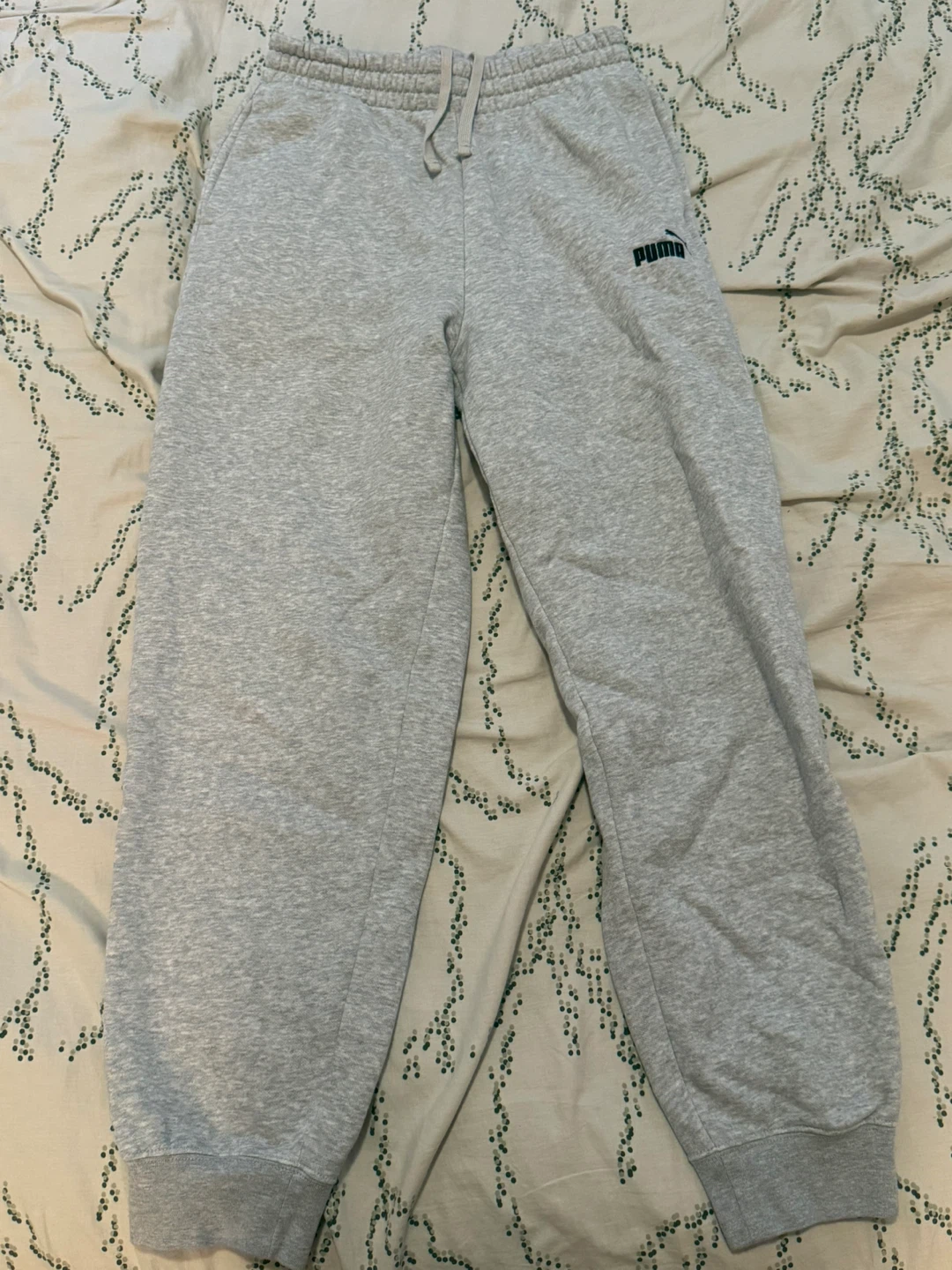 Puma Sweatpants Joggers Grey Size S