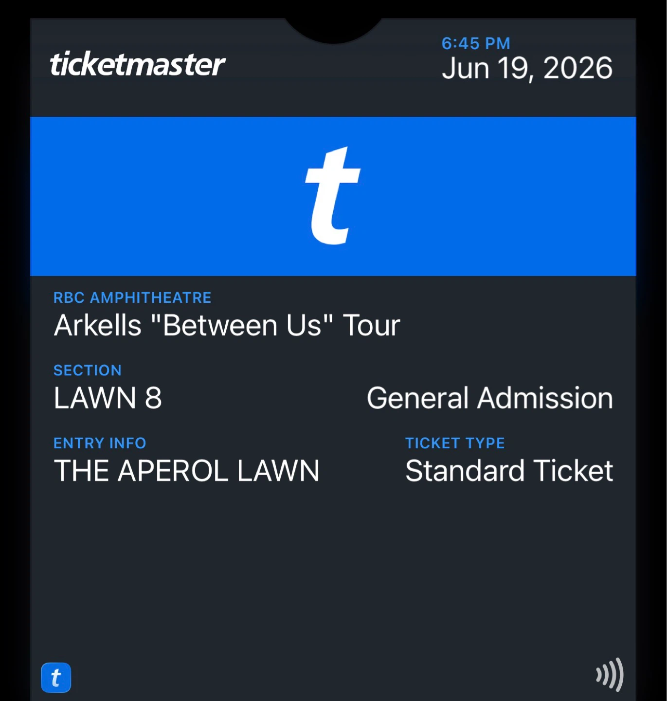 Arkells "Between Us" Tour Ticket - June 19, 2026 - photo 2