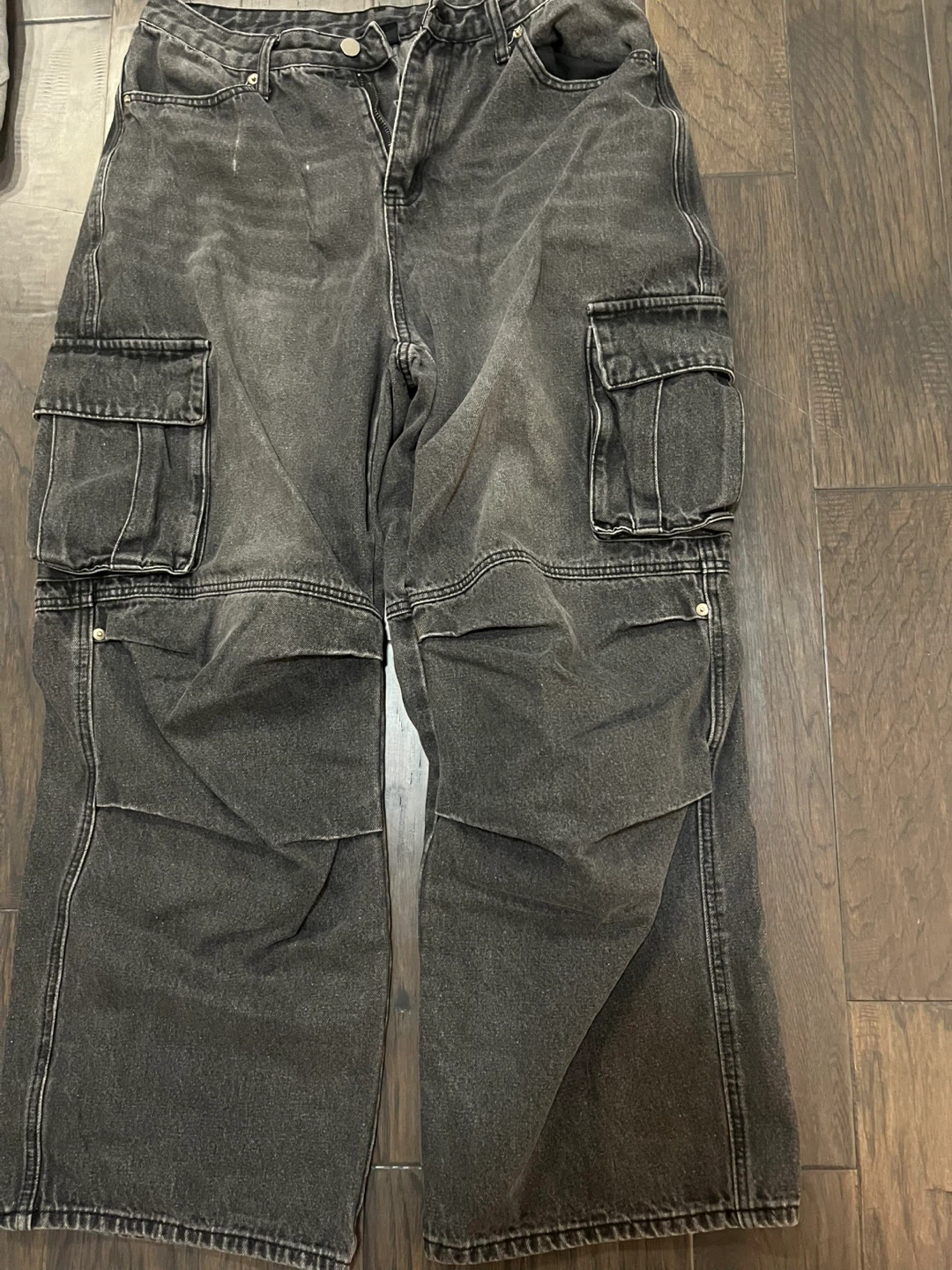 Grey Cargo Jeans