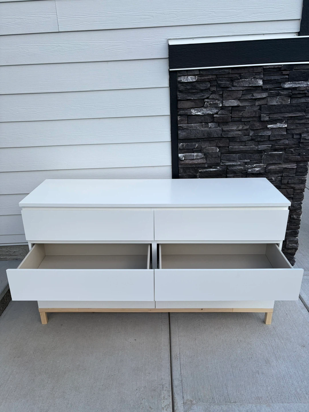 IKEA MALM dresser with 6 drawers in white - photo 3