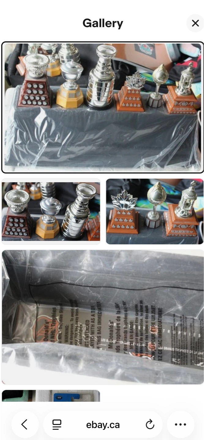 McDonald's Greatest NHL Trophies Set - photo 2