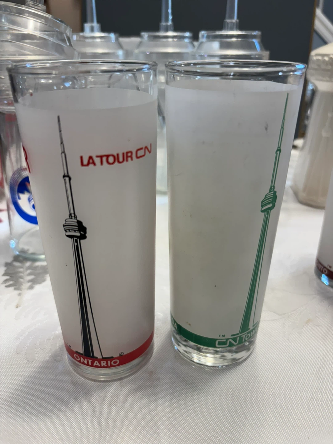 CN Tower Toronto Cocktail Glasses - Set of 2