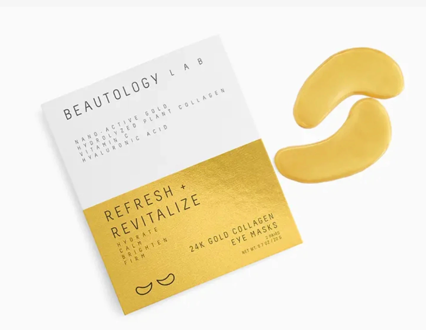 Beautology Lab 24K Gold Collagen Eye Masks (2 Pairs)