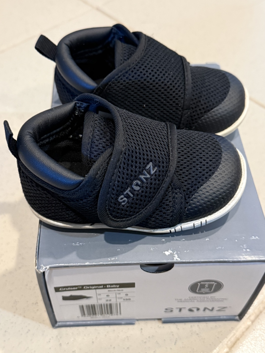 Stonz Cruiser Original Baby Shoes Black/Noir Size 6 US - photo 2