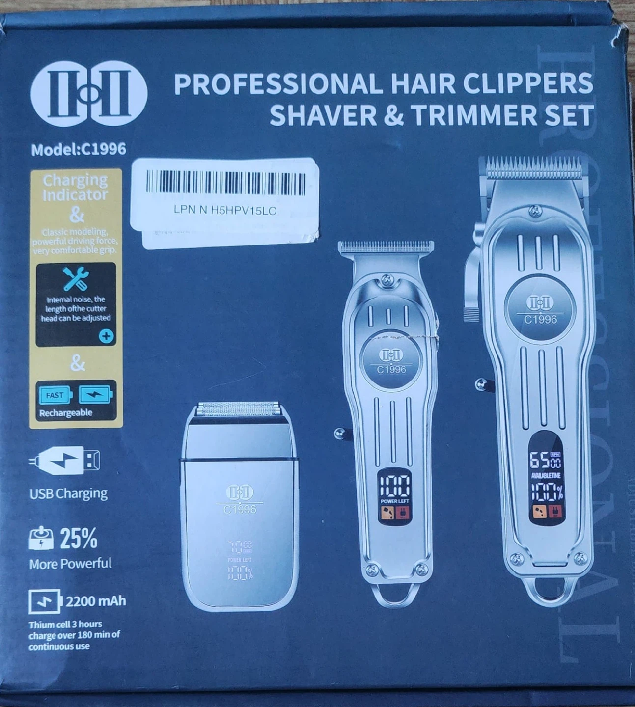 CIICII Pro Hair Clippers Trimmer & Shaver Set Model C1996 - photo 4
