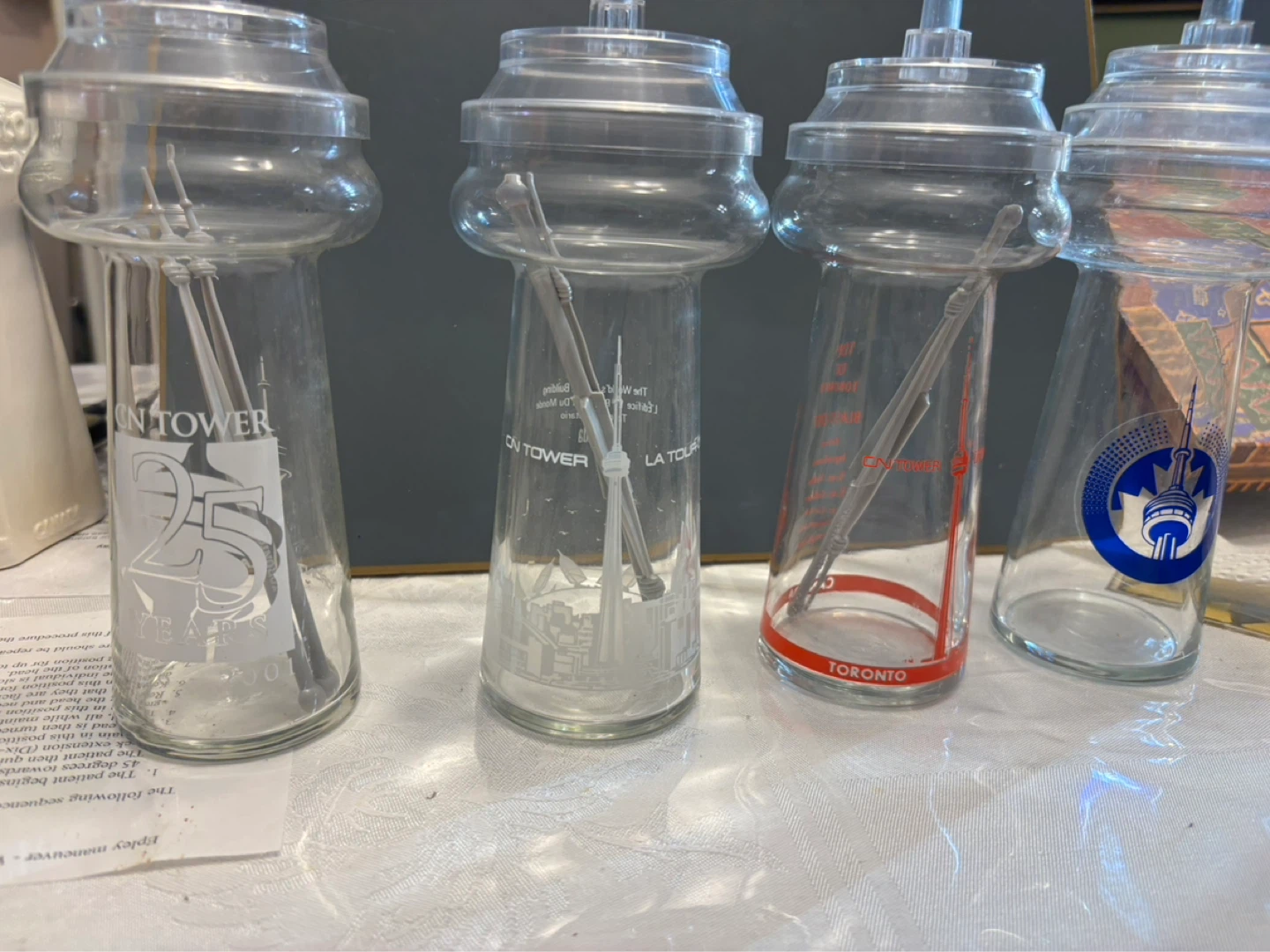 CN Tower Souvenir Glasses from the 80s and 2000 - photo 3