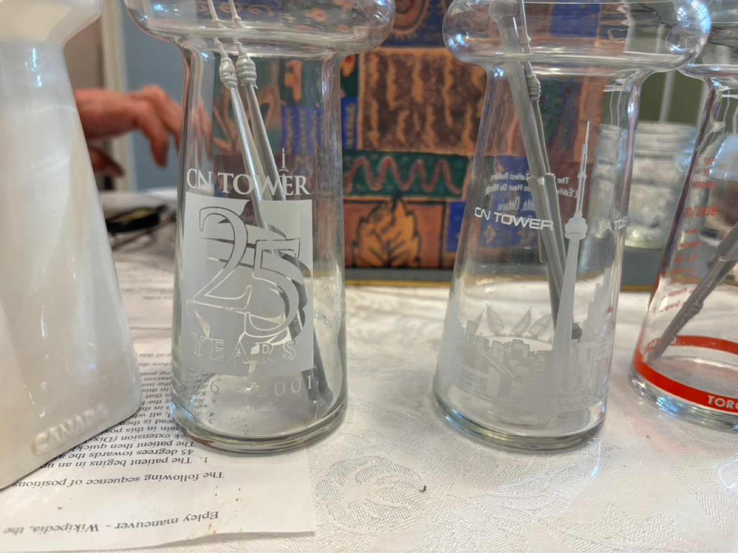 CN Tower Souvenir Glasses from the 80s and 2000 - photo 2