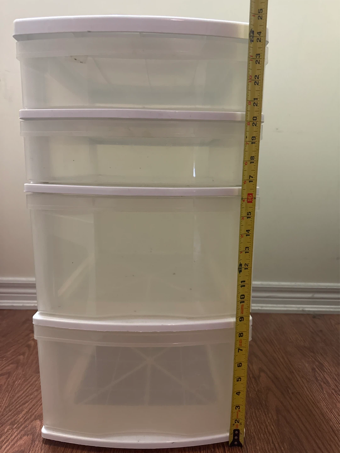 4-Drawer Plastic Storage Tower