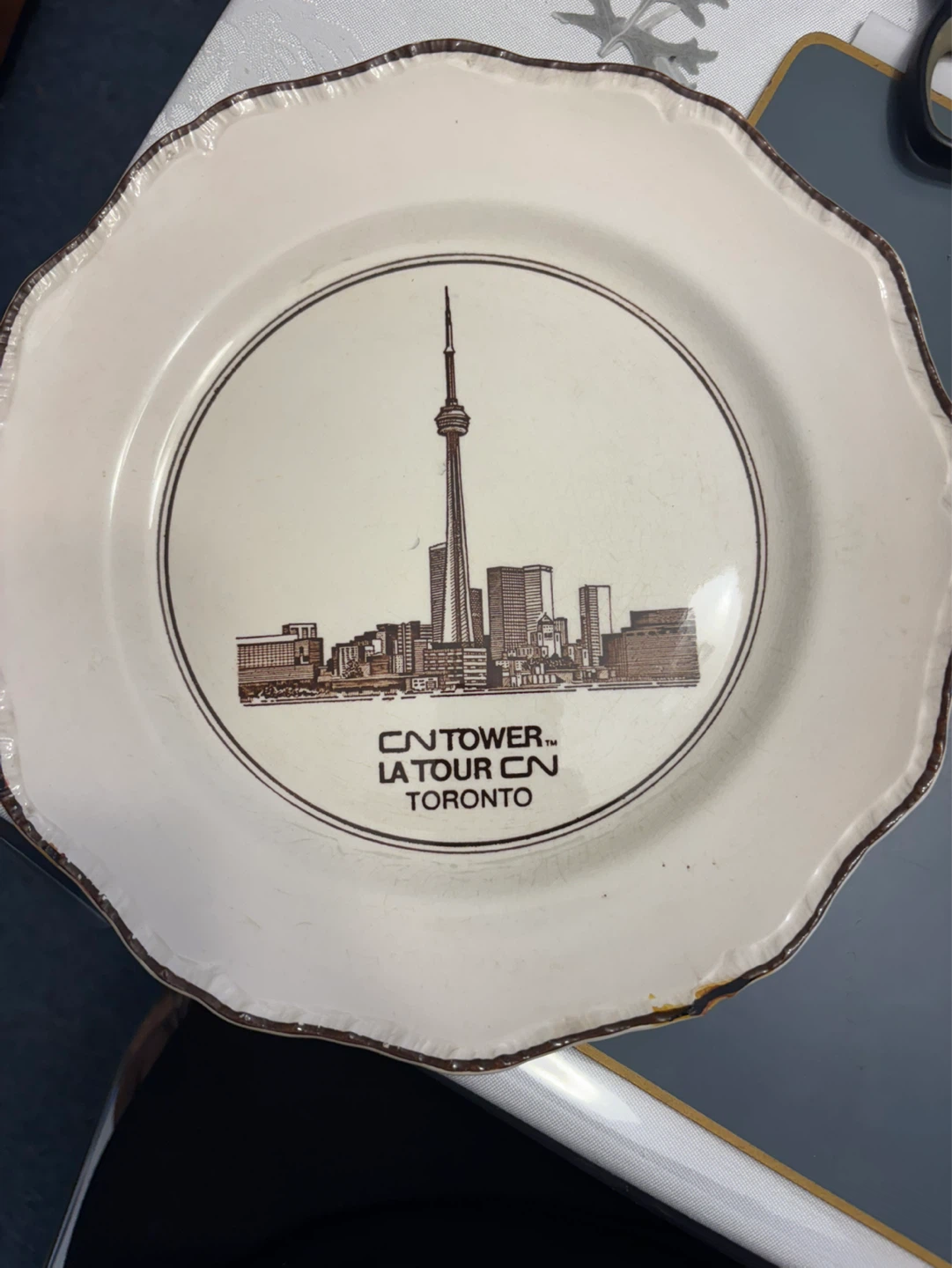 CN Tower Toronto Commemorative Plate