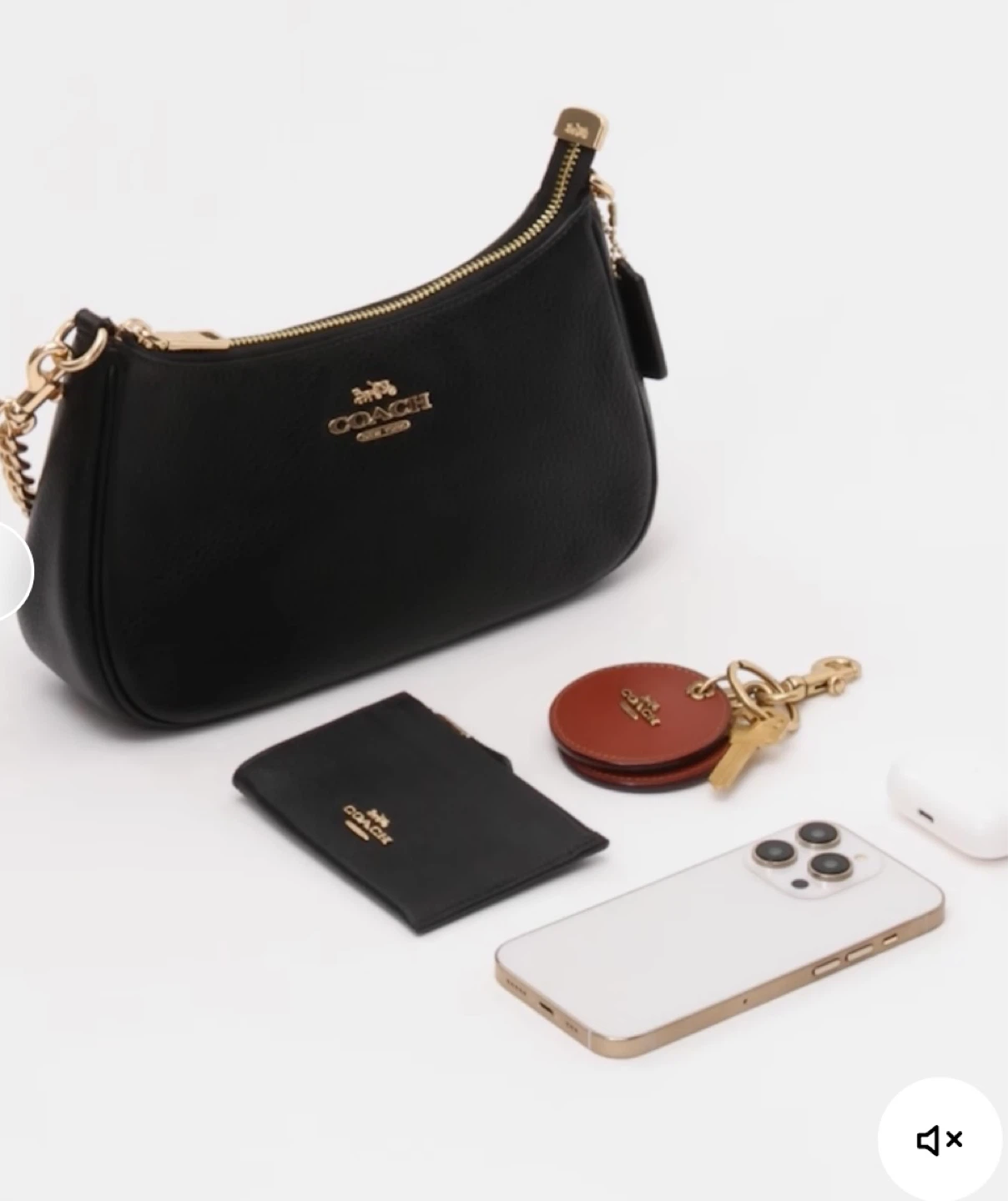 New Coach Teri Leather Two Ways Bag - photo 4