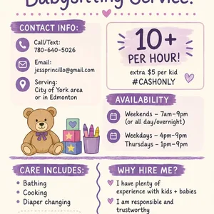 Jessica's Babysitting Service