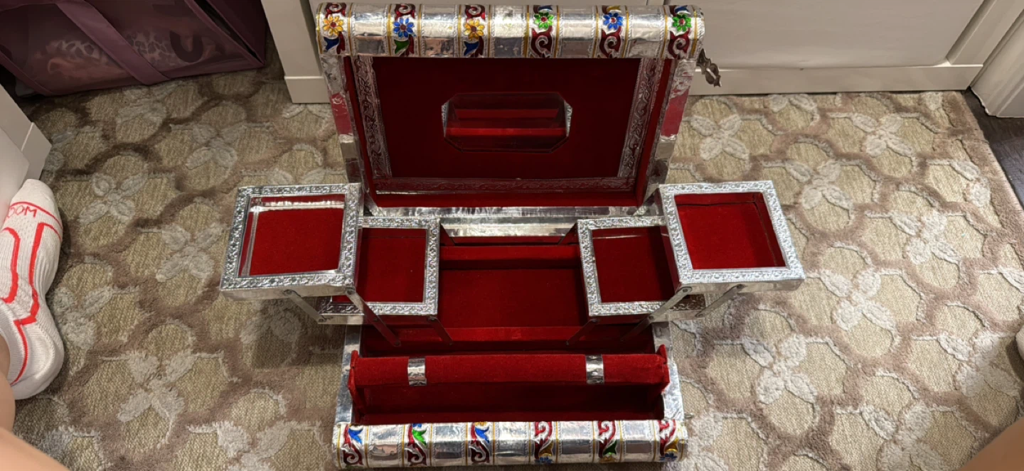 Gorgeous authentic  India chudi box for jewelry and bangles