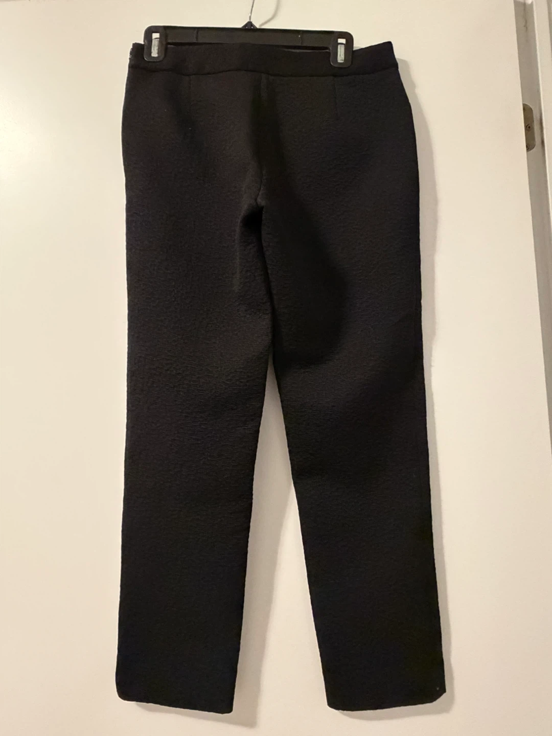 NEW Pink Tartan Black Textured Cropped Pants Size 4 - photo 2