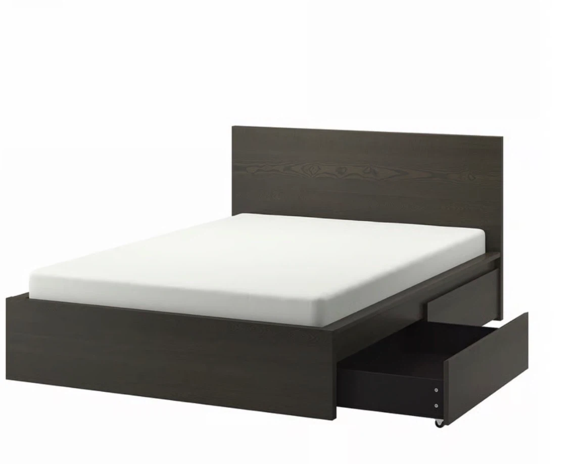 IKEA MALM Queen Bed with 4 Storage Drawers – $400 - photo 3