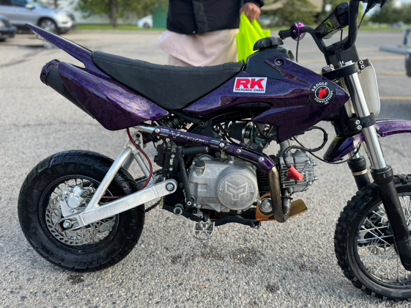 Purple Dirt Bike 110 CC