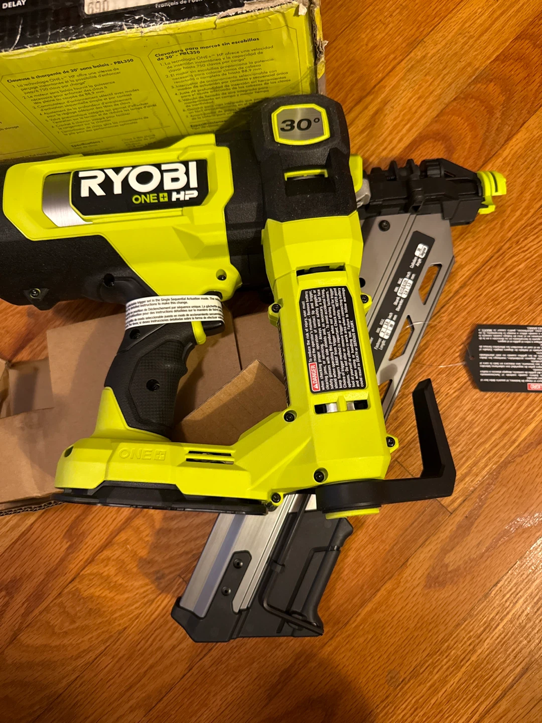 Ryobi ONE+ HP 18V Brushless 30 Degree Framing Nailer - photo 2