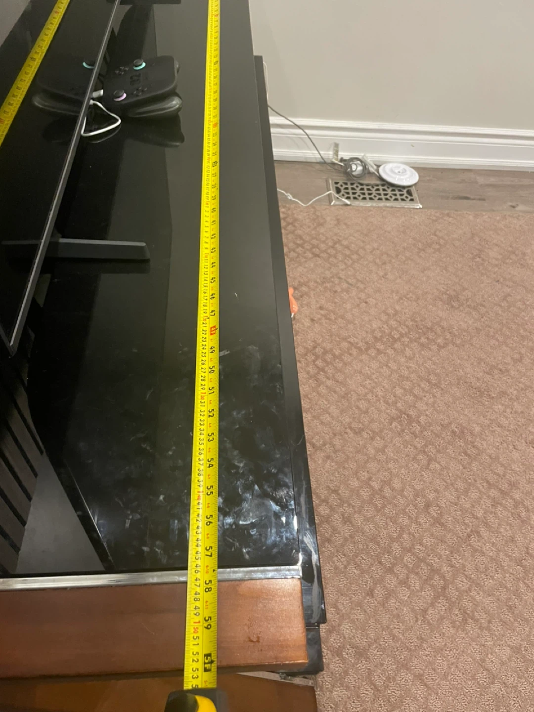 Black Glass 3-Tier TV Stand - photo 4