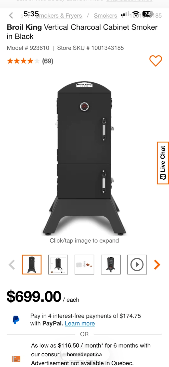 Broil King Vertical Charcoal Smoker
