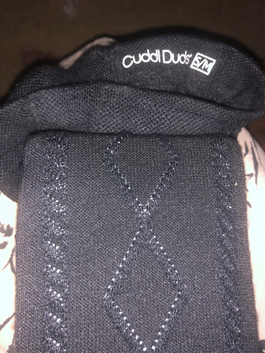 Cuddl Duds Black Tights S/M
