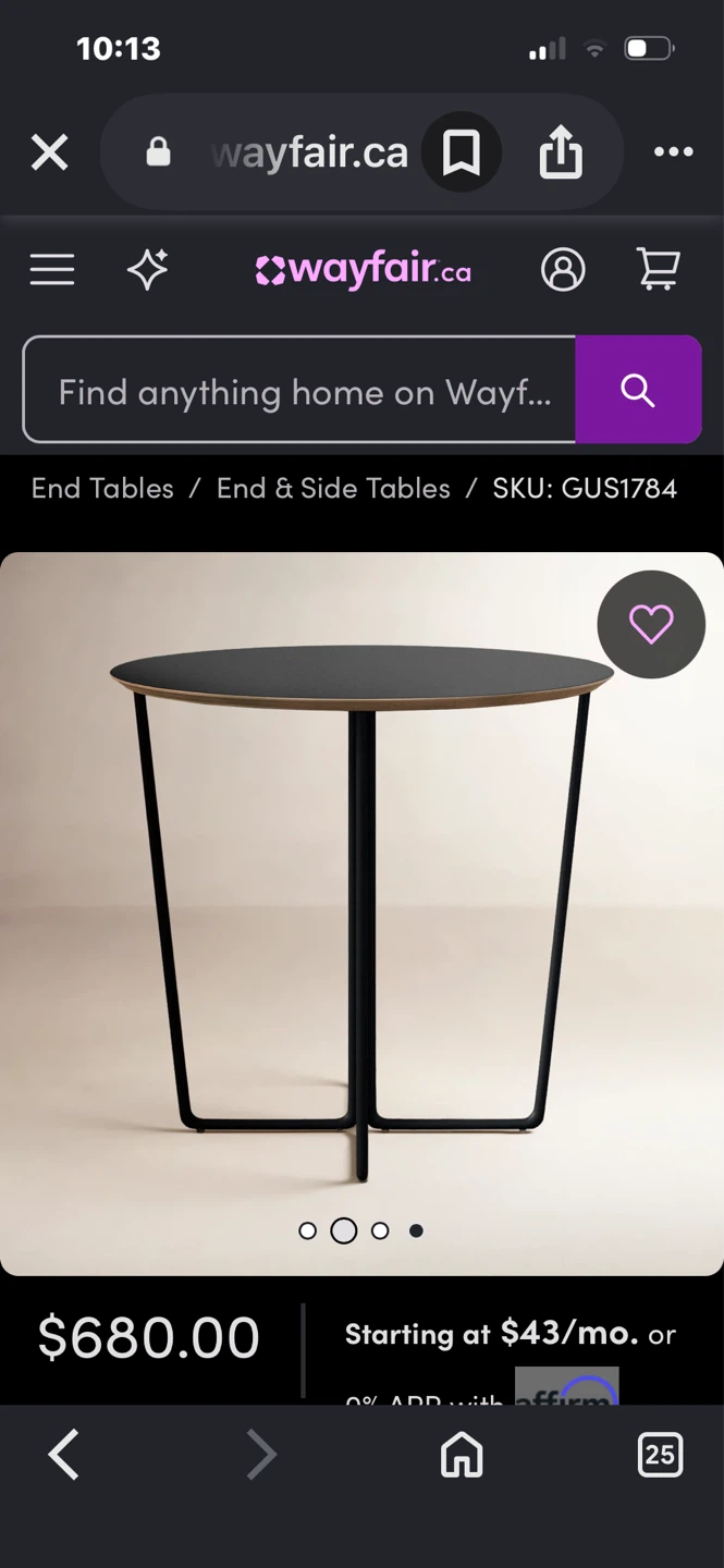 Wayfair End Table - photo 3