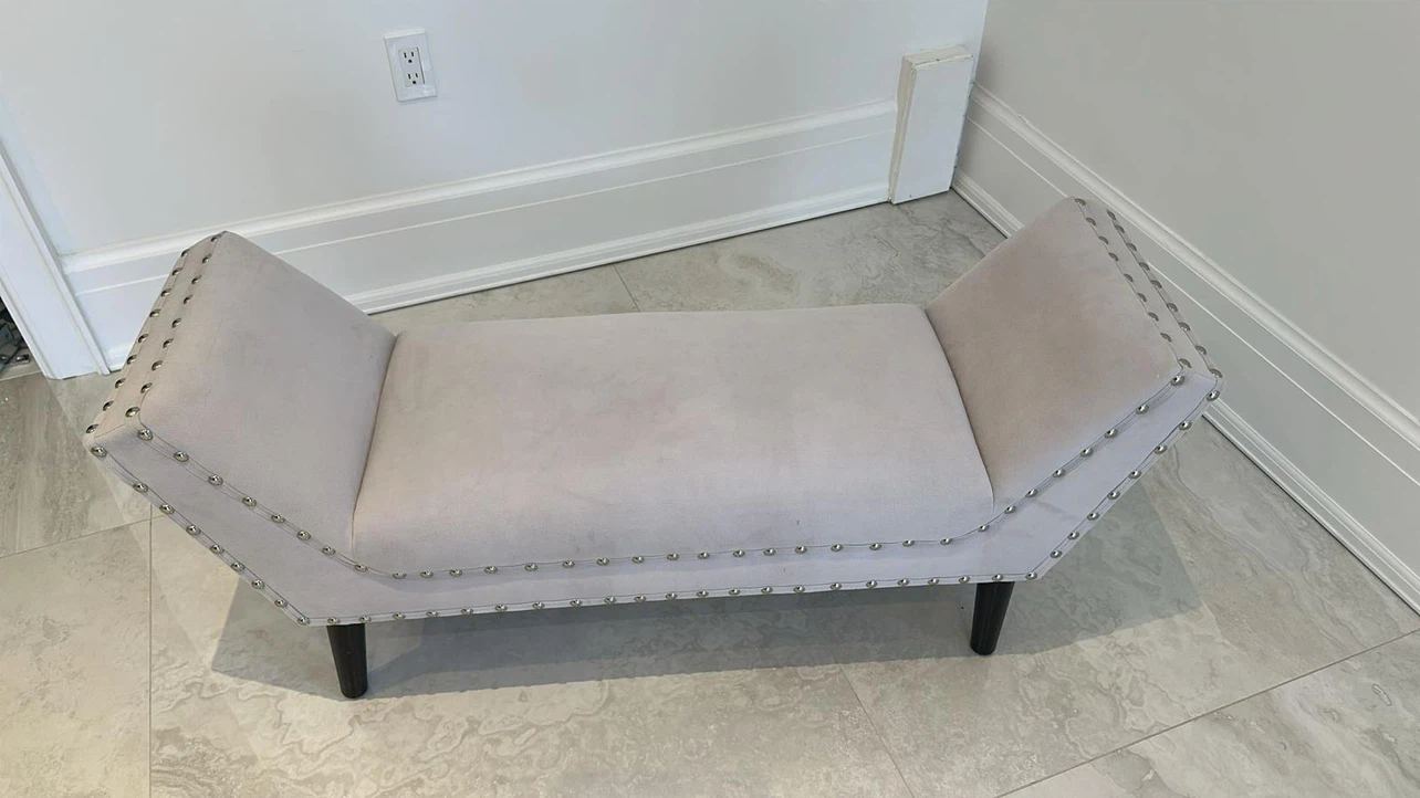 Velvet Accent Bench