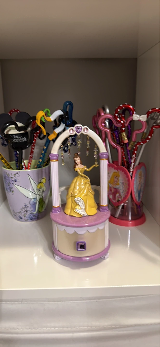 lot of Disney collectibles vanity trinket box and stationary
