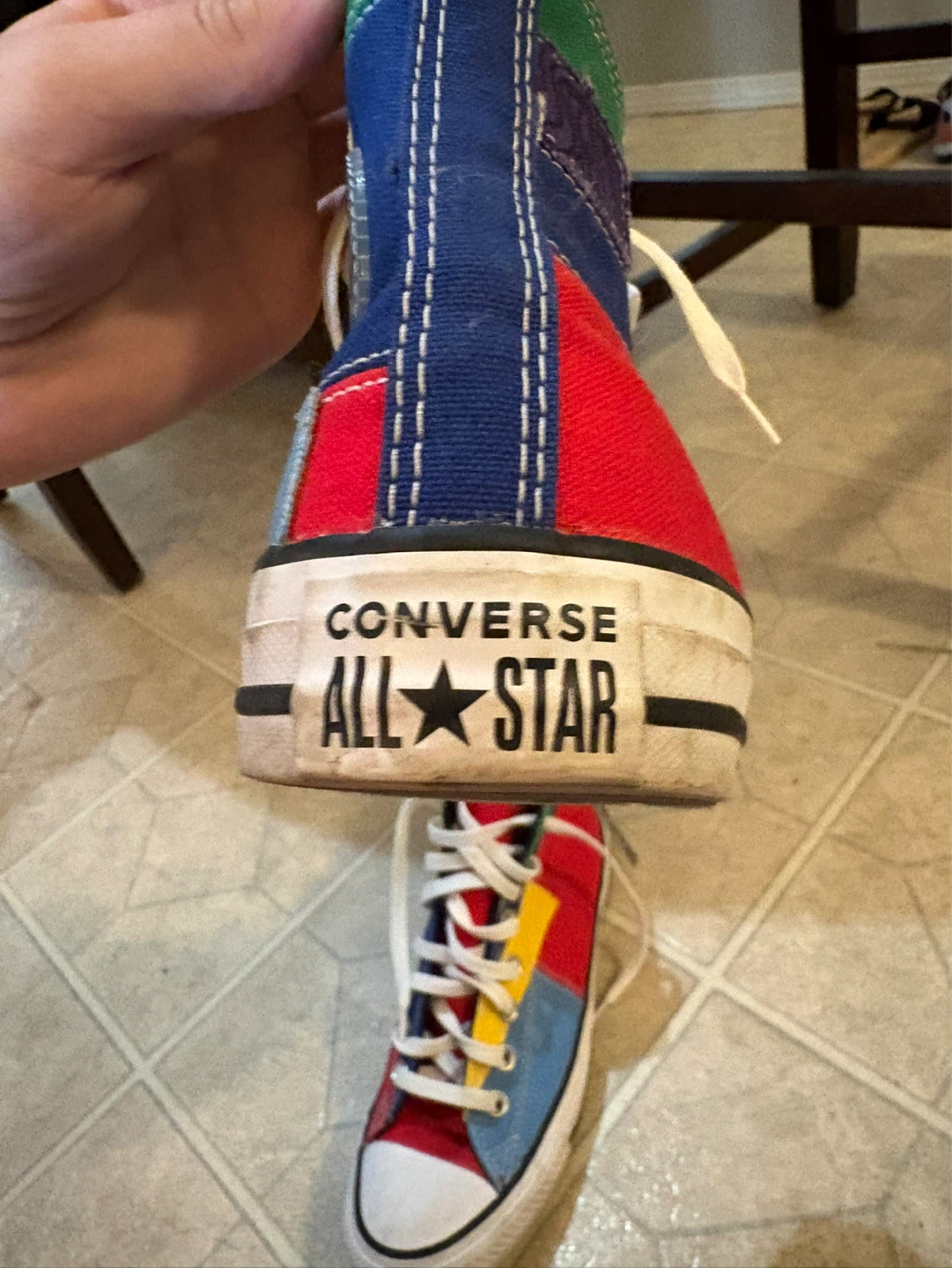 Converse All Star High Top Colour Block Sneakers