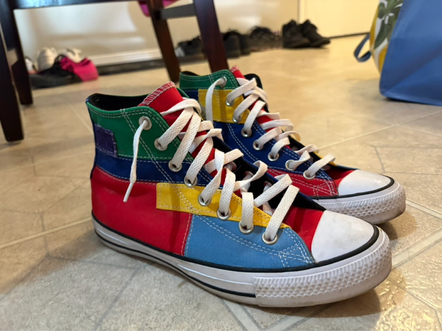 Converse All Star High Top Colour Block Sneakers - photo 3