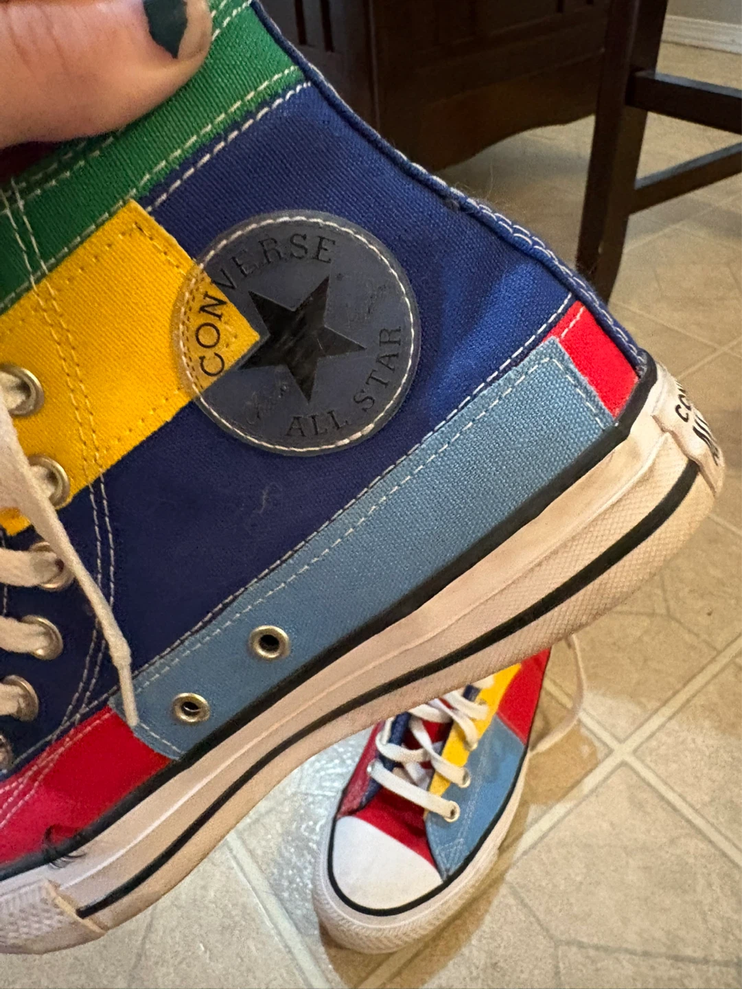 Converse All Star High Top Colour Block Sneakers - photo 2