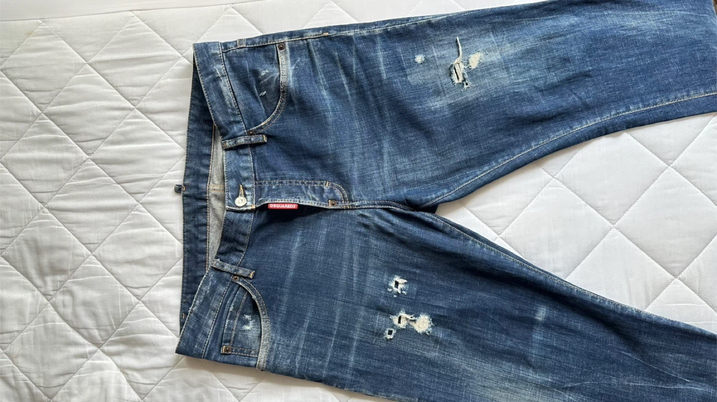 DSQUARED2 Blue "boston jean" Denim Trousers with Tears - photo 4