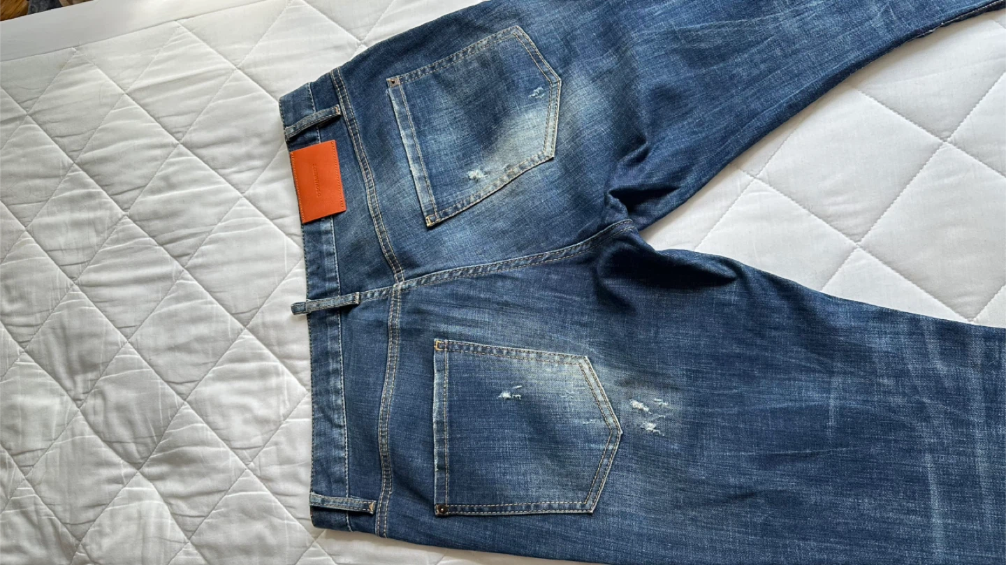 DSQUARED2 Blue "boston jean" Denim Trousers with Tears - photo 5