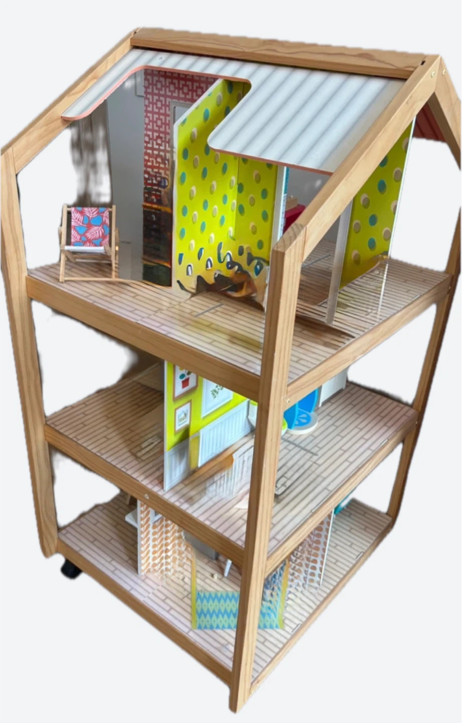 KidKraft Wooden Dollhouse No Accessories or Dolls Kids Play - photo 2